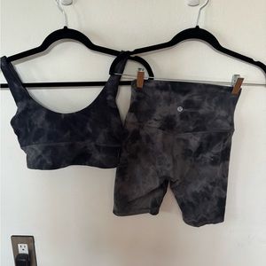 Lululemon size 4 acid wash set (align) worn once